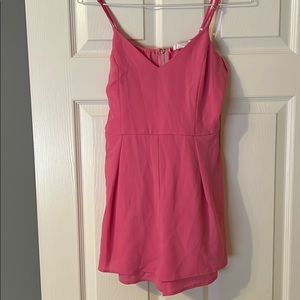 Pink Romper with sash to tie in back